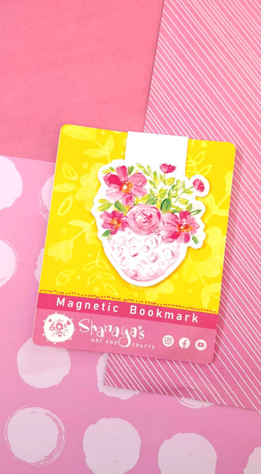 "Flower Pot" Magnetic Bookmark